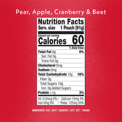 Pear, Apple, Cranberry & Beet