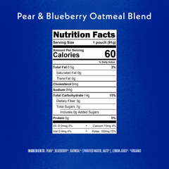 Pear & Blueberry Baby Oatmeal Blend