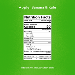 Apple, Banana & Kale with Flax Seed