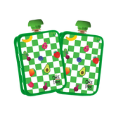 Green Checkered Pouch Cooler 2-Pack