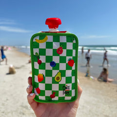 Green Checkered Pouch Cooler One-Time Add-On