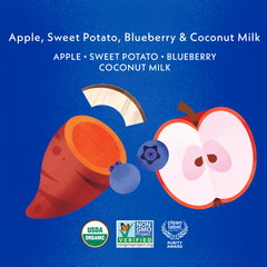 Apple, Sweet Potato, Blueberry & Coconut Milk
