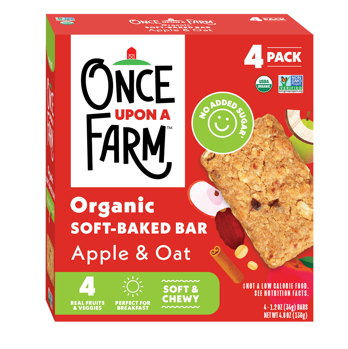 Apple & Oat Soft Baked Bar, 8 boxes