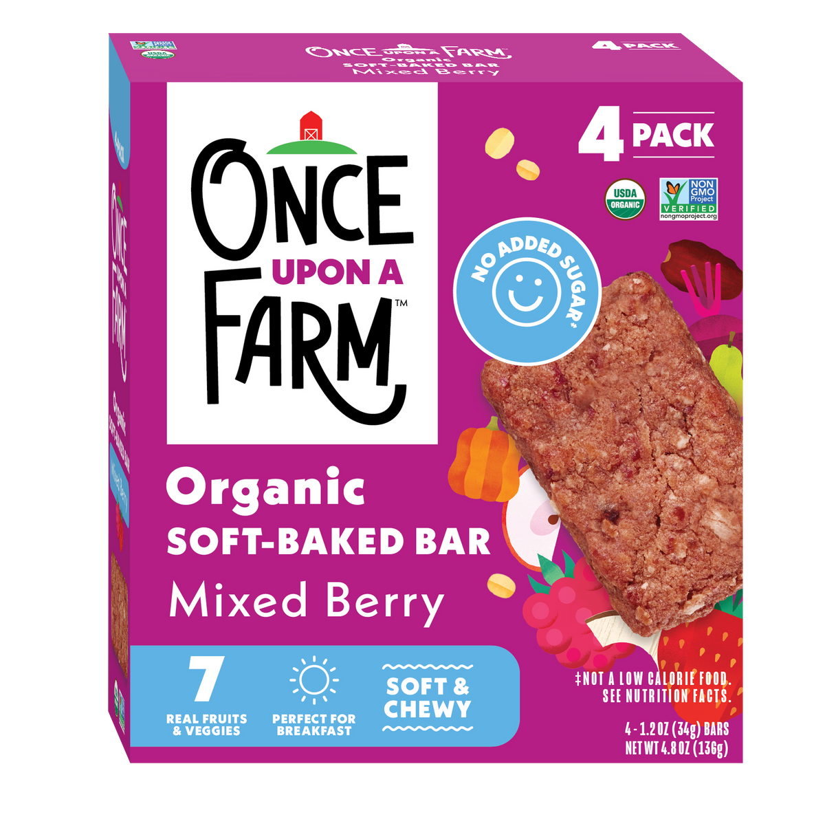 Mixed Berry Soft Baked Bar, 8 boxes