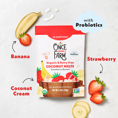 Strawberry Banana Coconut Melts, 8ct