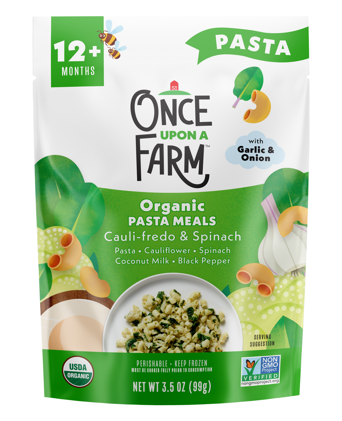 Organic Pasta Meals Cauli-fredo & Spinach