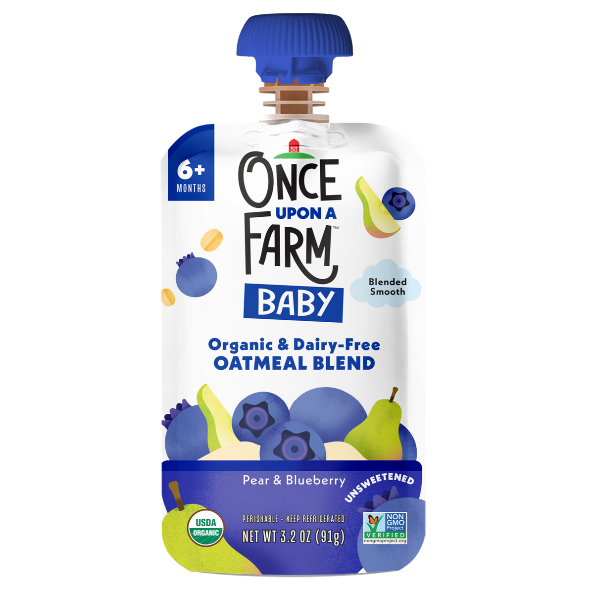 Pear & Blueberry Baby Oatmeal Blend