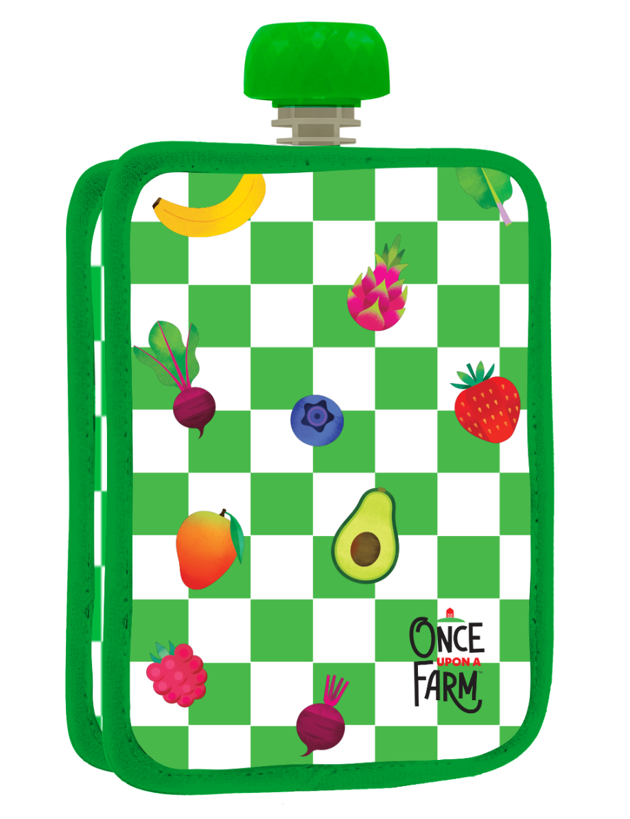 Green Checkered Pouch Cooler