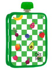 Green Checkered Pouch Cooler
