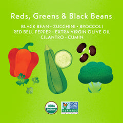 Reds, Greens & Black Beans
