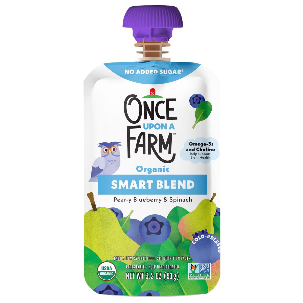 Pear-y Blueberry & Spinach Smart Blend